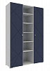 Шкаф комбинированный Абрис 2х дверный 332.25.04 (Белый глянец/Дуб адриатика)